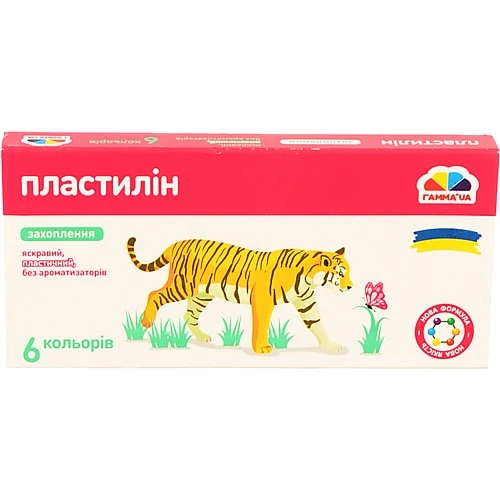Пластилін для дітей від 3років 200309 Захоплення ГаммаUA 6шт