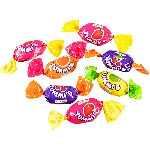 Цукерки жувальні зі смаком фруктів Yummi's Roshen кг