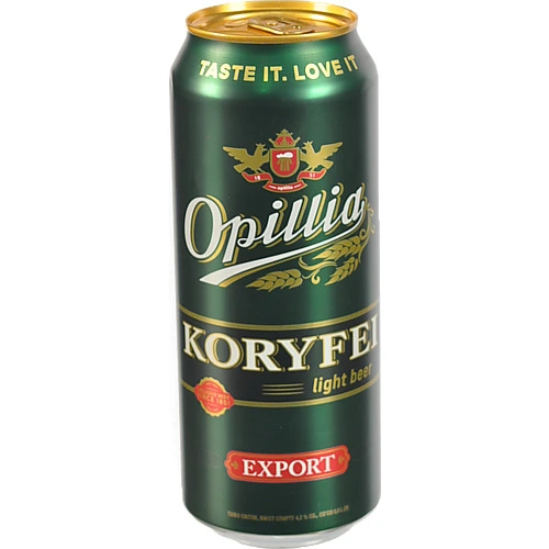 Пиво Opillia Export Koryfei світле пастеризоване 0.5л