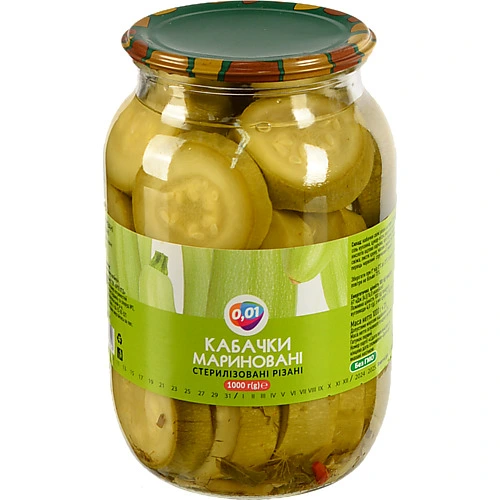 Кабачки 0.01 1л мариновані