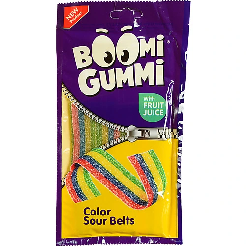 Цукерки желейні Boomi Gummi Sour Belts 70г