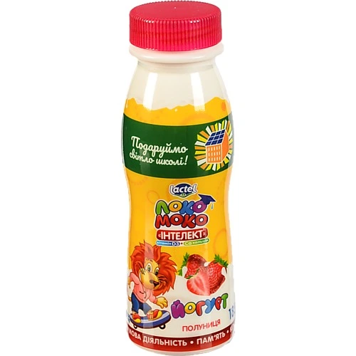 Йогурт 1.5% Полуниця Інтелект Локо Моко п/пл 185г