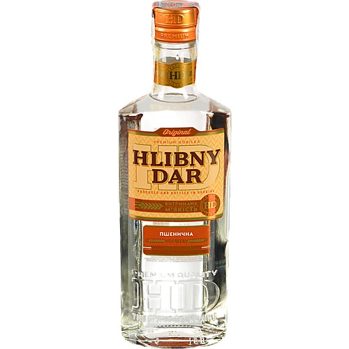 Горілка 0.5л 40% Пшенична Hlibny Dar пл