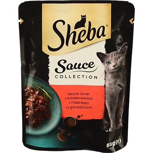 Корм Sheba 85г Sauce Collection яловичина в соусі