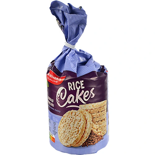 Рисові хлібці з насінням льону ТМ "Жменька", 100 г