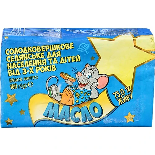Дитяче сирне масло Клуб 180г 73% від 3 років