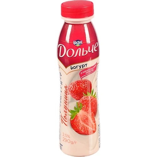 Йогурт Дольче 290г 2.5% полуниця