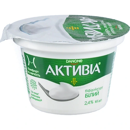 Біфідойогурт Активіа 165г 2.4% ст