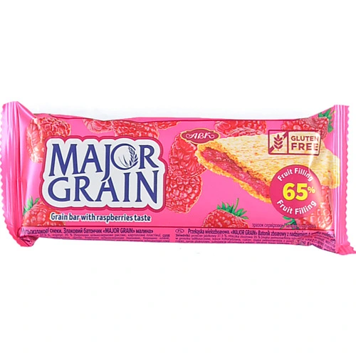 Батончик злаковий АВК Major Grain Малина, 40 г