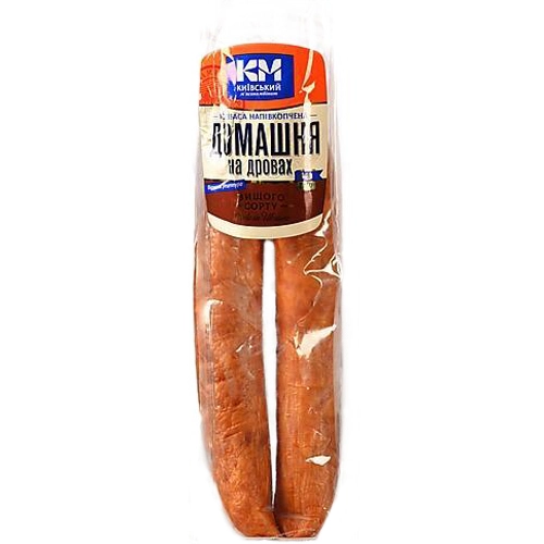 Ковбаса КМК Домашня на дровах напівкопчена, вищий ґатунок