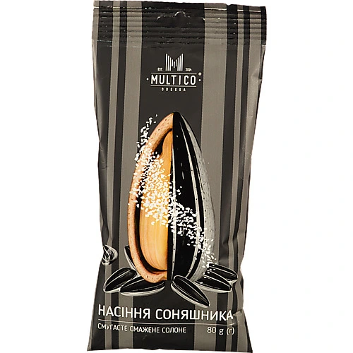 Насіння Multico 80г смугасте солоне смажене