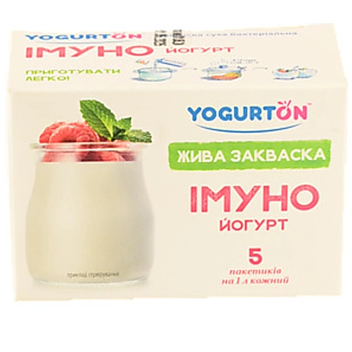 Закваска бактеріальна суха Імуно Йогурт Yogurton к/у 5х1г