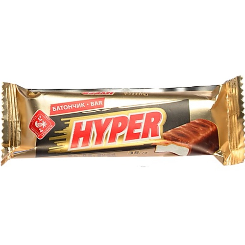 Батончик Житомирські ласощі Хайпер глазуровані з нугою, 35 г