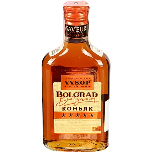 Коньяк Bolgrad 5 зірок 40% 0.25л