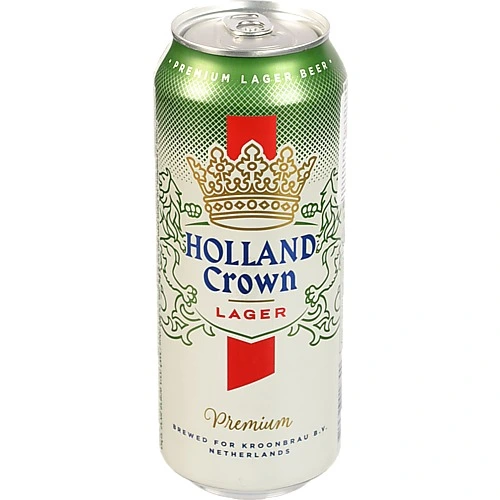 Пиво Hollandia 0.5л 4.8% crown premium lager