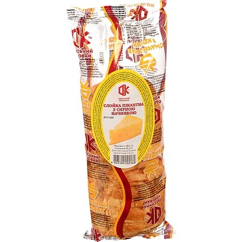Слойка Одеський хлібозавод 4 Пікантна з сирною начинкою, 100 г (2?50 г)