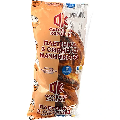 Плетінка Одеський хлібозавод 4 Нова з сирною начинкою, 300 г