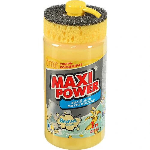 Засіб для миття посуду Banane Maxi Power 1л
