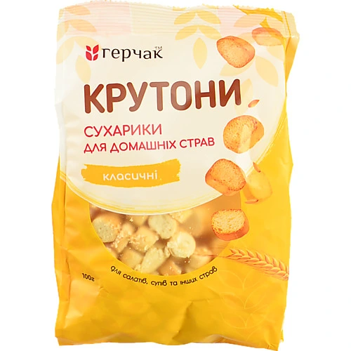 Сухарики [Герчакk крутони [Класичніk, 100 г