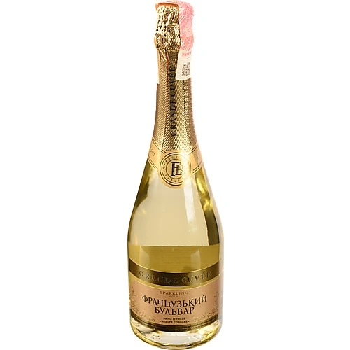 Вино ігристе 0.75л 10-13.5% біле солодке Gold Grand Cuvee Французький бульвар