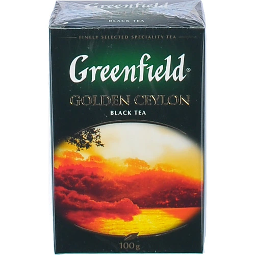 Чай чорний байховий листовий Golden Ceylon Greenfield к/у 100г