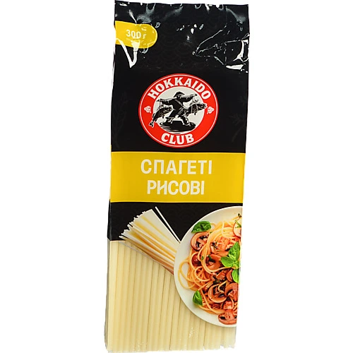 Спагеті рисові Хоккайдо Клуб 300г вермішель
