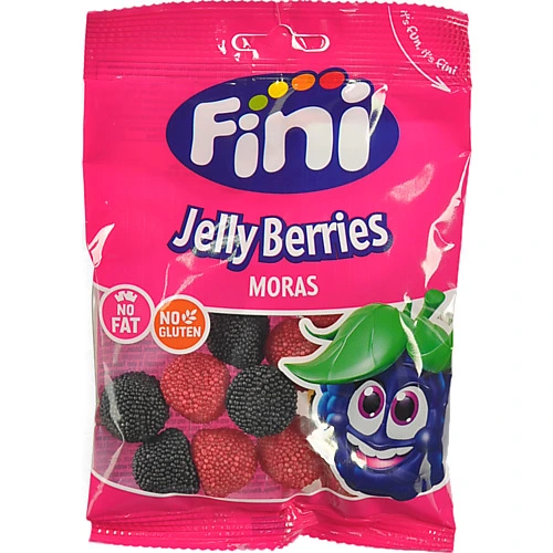 Цукерки желейні Fini 100г червоні і чорні ягоди