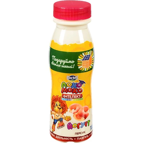 Йогурт 1.5% Персик Інтелект Локо Моко п/пл 185г