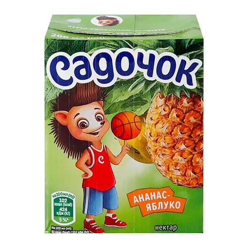 Нектар Садочок 0.2л ананас яблуко