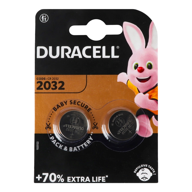 Батарейки 3V CR2032 Duracell 2шт
