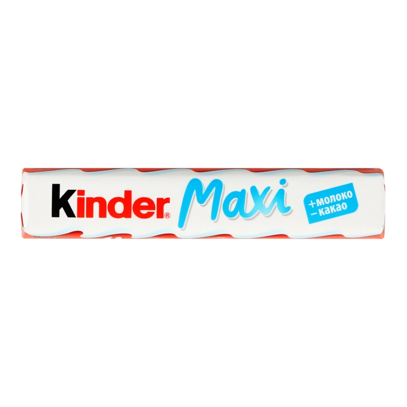 Молочний шоколад Kinder Maxi з молочною начинкою (60%), 21 г