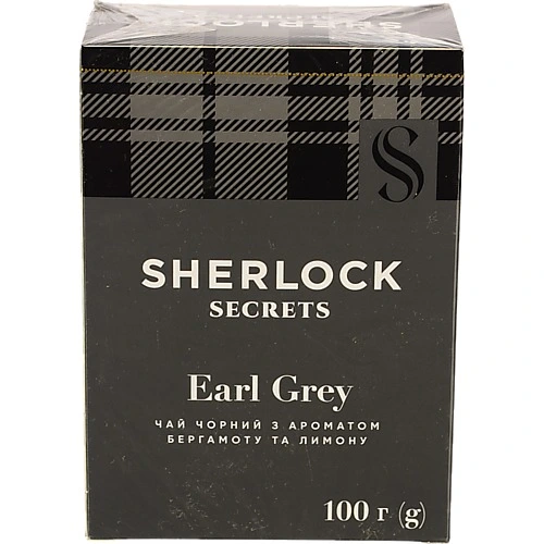 Чай чорний байховий Earl Grey Sherlock Secrets к/у 100г