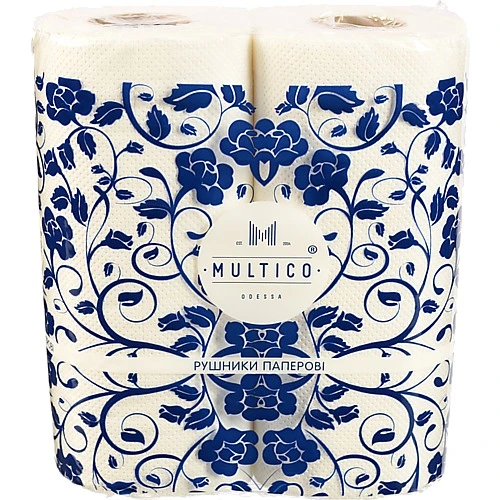 Рушники паперовi Multico 2шт 2 шаровий 60 вiдривов
