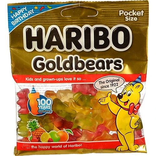 Цукерки желейні неглазуровані Goldbears Haribo м/у 80г