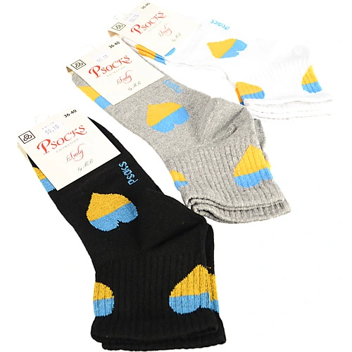 Шкарпетки Psocks жін. спорт смужка на стопi р36-40