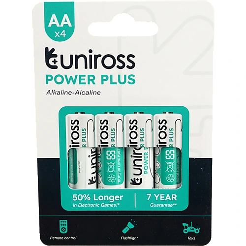 Батарейка Uniross LR6-U4. power plus 4шт