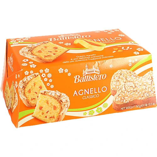 Кекс пасхальний Agnello 750г апельсинова цедра цукрова пудра