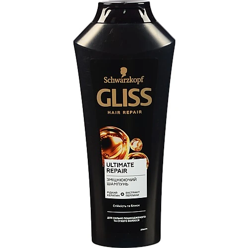 Шампунь для волосся відновлюючий Ultimate Repair Gliss Kur 400мл