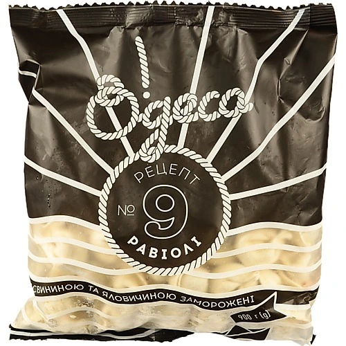 Равіолі зі свининою та яловичиною Рецепт 9 О!деса м/у 900г