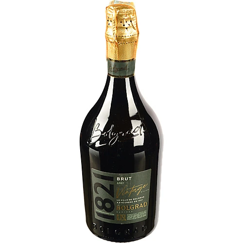 Вино ігристе 0.75л 10.5-12.5% брют 1821 Vintage Bolgrad