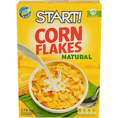 Пластівці кукурудзяні натуральні Start! к/у 270г