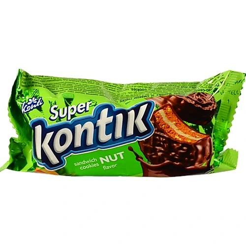 Печиво-сендвіч зі смаком горіха Super Kontik 90г