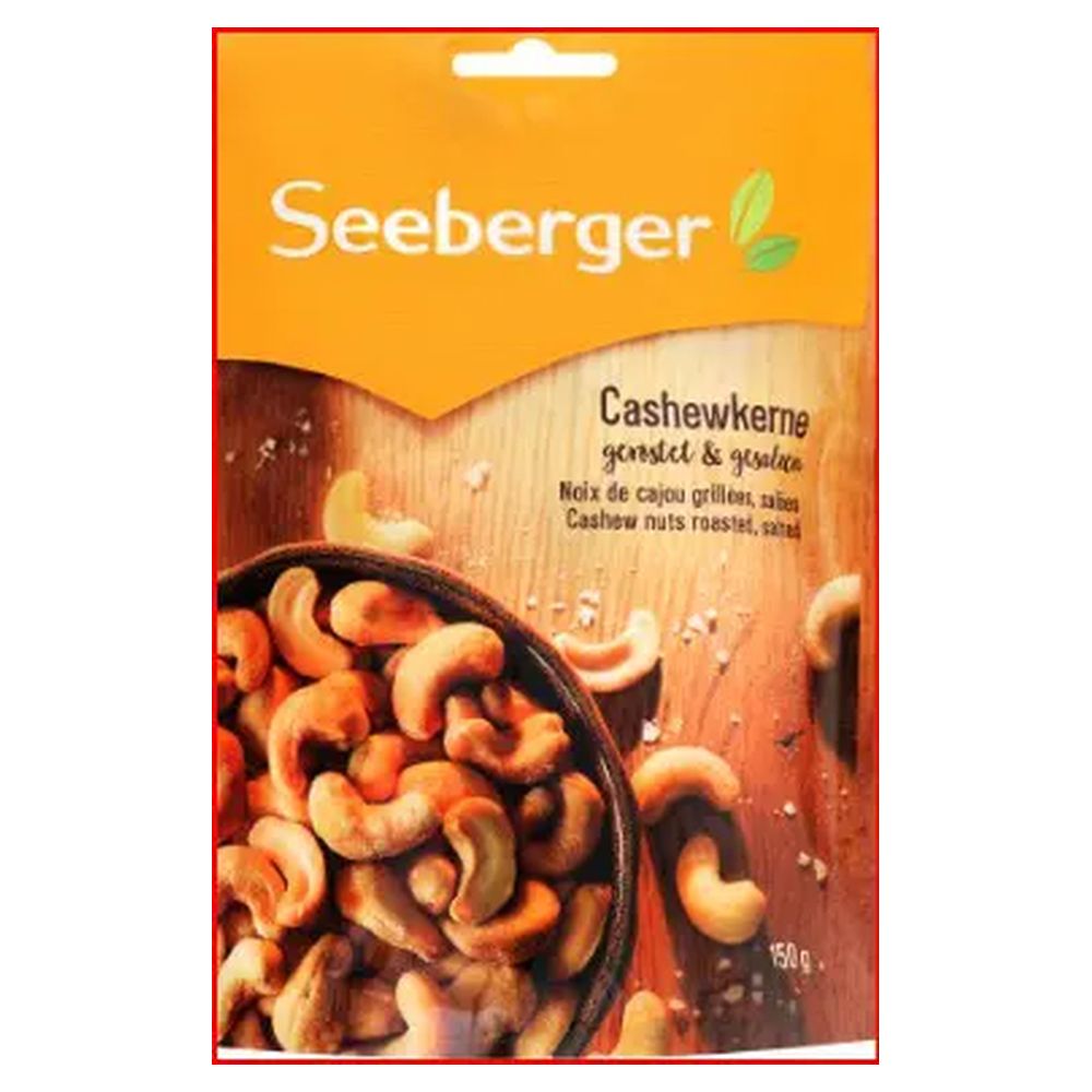 Кеш`ю Seeberger підсмажені,підсолені, ядра 150г (43470)