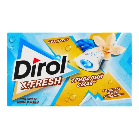 Жув. гумка Dirol X-Fresh 19,5 г свіжість м`яти та ванілі