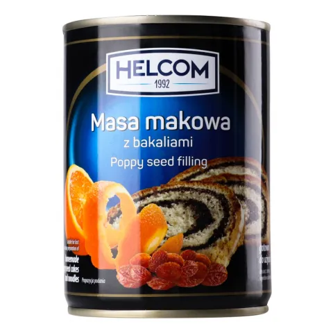 Конс начинка макова Helcom 380 г з сухофруктами (Польща)