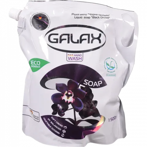 Мило рідке Galax 1500 г д/пак. Чорна орхідея