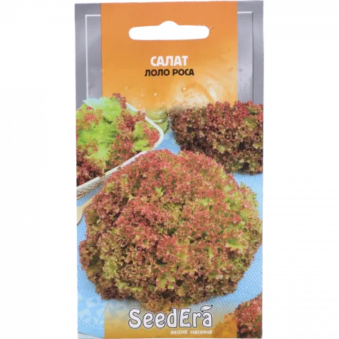 Насіння Seedera Салат Лолло Роса (листовий, ч/зелений) 1 г