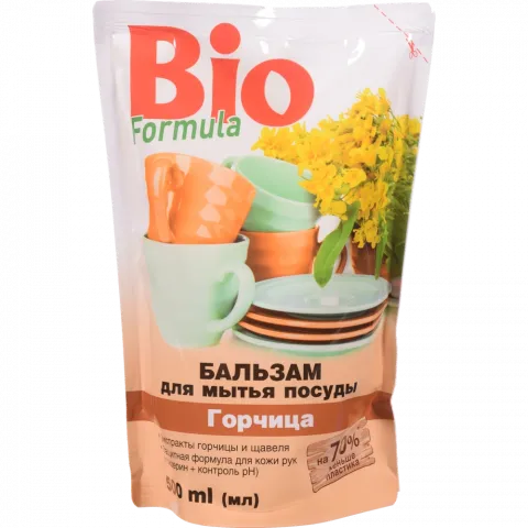 Бальзам д/посуду BIO 500 мл д/пак. Гірчиця