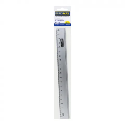 Лінійка алюмінієва 20 см срібло BM.5800-20