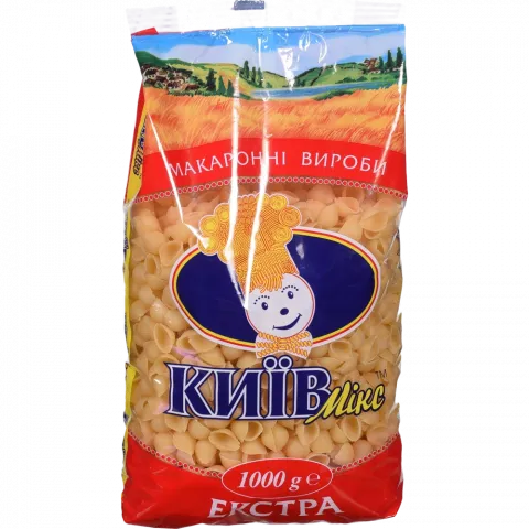 Макарони Київ-мікс 1 кг Мушля